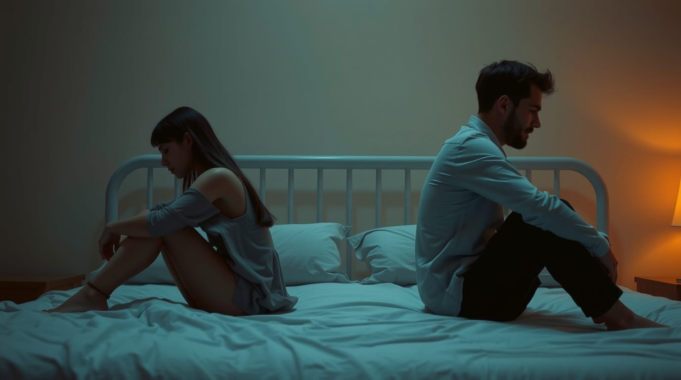 Paar in Beziehungskonflikt - Nervensystem und emotionale Abhängigkeit